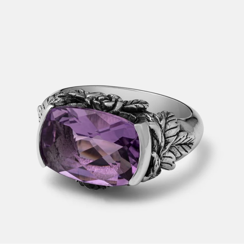 Etah Love/Clocks and Colours Bewitched .925 sterling silver and amethyst ring